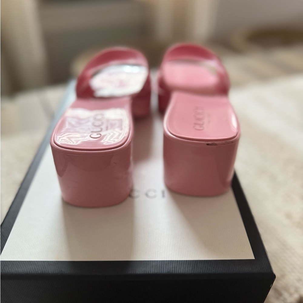 Gucci Pink Mules - Picture 3 of 4